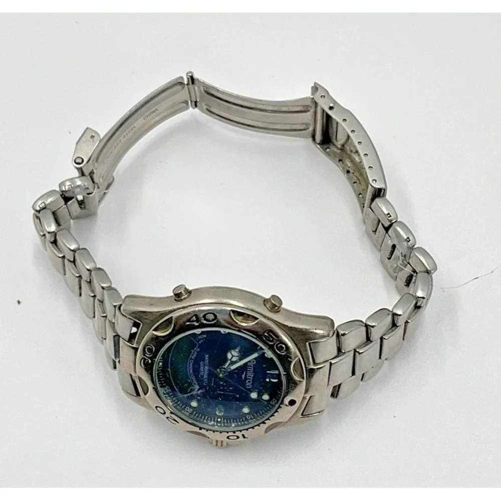 Armitron‎ Men's Analog-Digital Watch Stainless Steel Silver